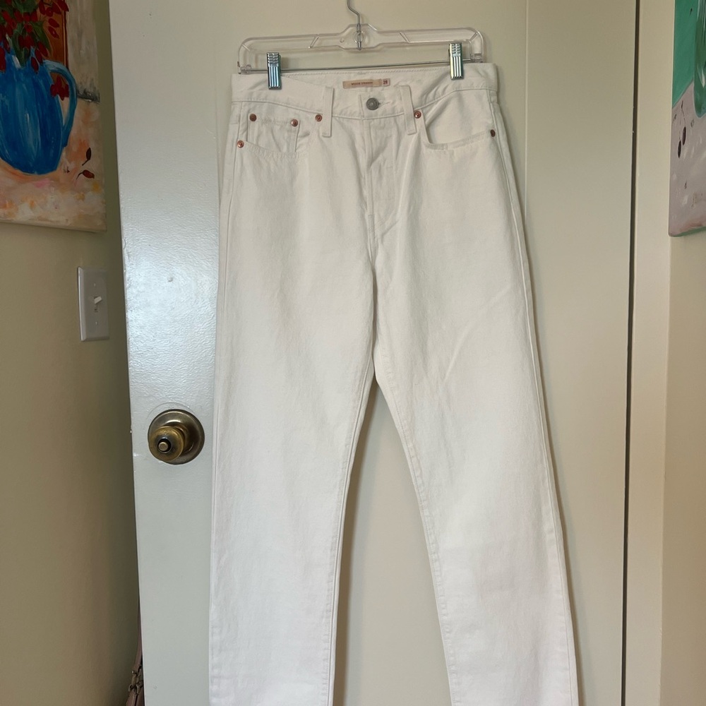 Levi's weggie straight White Jeans